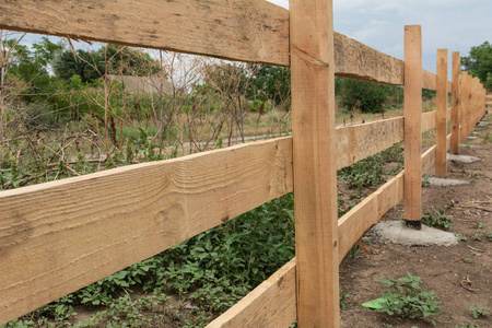 土地风格农场风格的栅栏.