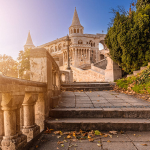 s Bastion at sunrise with clear blue sky