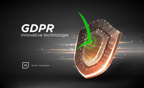 隐私数据保护法 gdpr. 数据监管敏感信息安全保护欧洲联盟. 被遗忘删除基因加密的权利。全球商业隐私向量在样式低聚