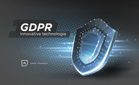 隐私数据保护法 gdpr. 数据监管敏感信息安全保护欧洲联盟. 被遗忘删除基因加密的权利。全球商业隐私向量在样式低聚
