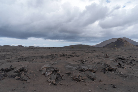 火山景观蒙特纳斯德尔福戈蒂曼法亚国家公园兰萨罗特加那利群岛西班牙