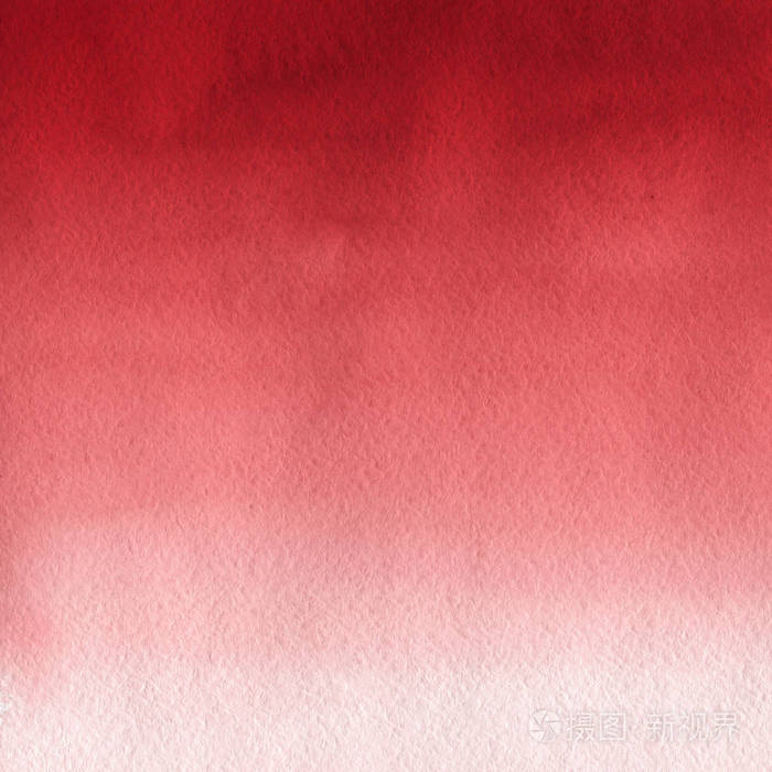 红色水彩颜料纹理抽象背景