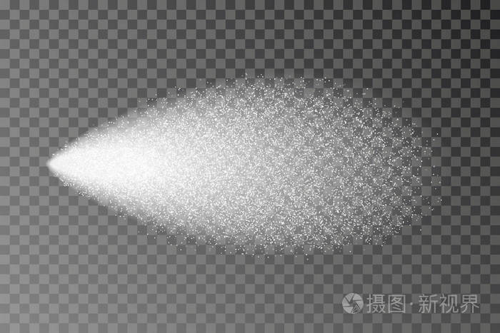 水喷雾隔离喷射雾效应矢量白色飞溅灰尘纹理向量例证