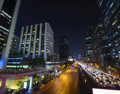 曼谷晚上堵车