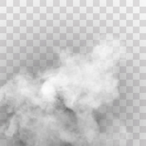 透明特效突出雾或烟雾。 白云矢量雾或烟雾。