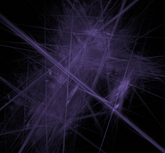 紫色线在黑色背景上分形。 幻想分形纹理。 数字艺术。 三维渲染。 计算机生成的图像。