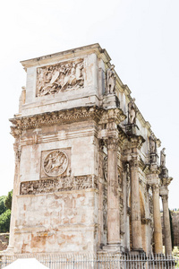 意大利罗马君士坦丁拱门近立视图
