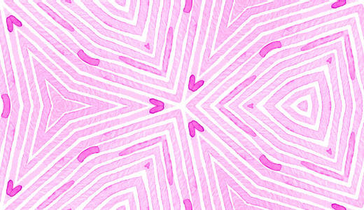 粉红色的红色几何水彩。令人愉快的无缝