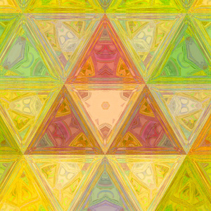 彩色玻璃黄色三角形透明效果