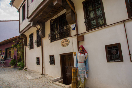 从奥顿帕扎里来的历史家园和街道。 埃斯基希尔。 埃斯基希尔是土耳其的平民游客。
