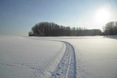 寒冷的早晨，西伯利亚的冬天