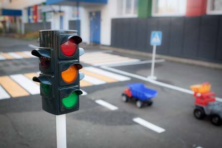 汽车红绿灯图片