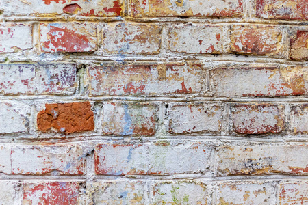 旧砖墙的质地和旧漆的痕迹