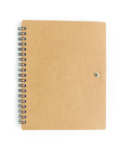 白色背景上的笔记本。