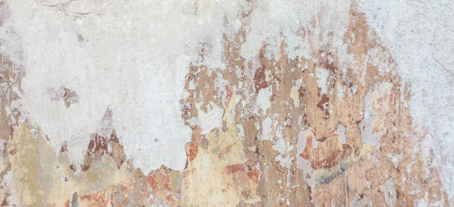 旧皮旧破获风化破旧的贴皮墙横幅背景照片