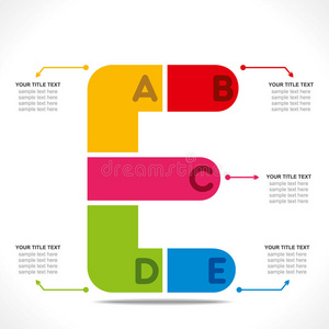 创意字母信息图形图片