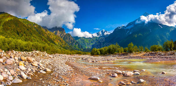 山河全景。