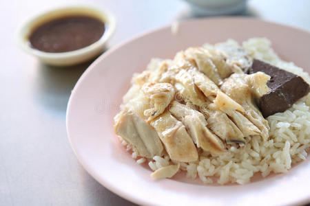 泰国美食饭蒸鸡图片