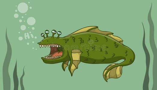 湖水怪图片-湖水怪素材-湖水怪插画-摄图新视界