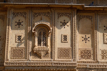 印度贾伊萨勒默旧哈维里的传统印度教建筑