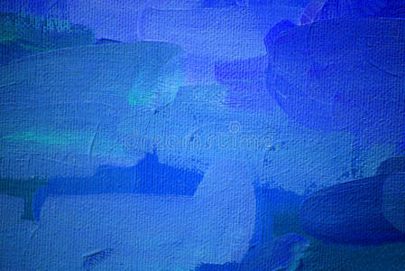 蓝色色调画深蓝色冷色调抽象画照片