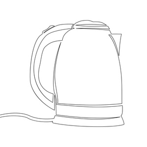 家用电器线性图标设置. 电吹风电热水壶切片烤面包机微波炉.