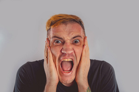 情感的精神一个疯狂的家伙的情感肖像.