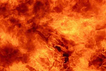 火的背景作为地狱和永恒折磨的象征