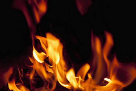 火的背景作为地狱和永恒折磨的象征
