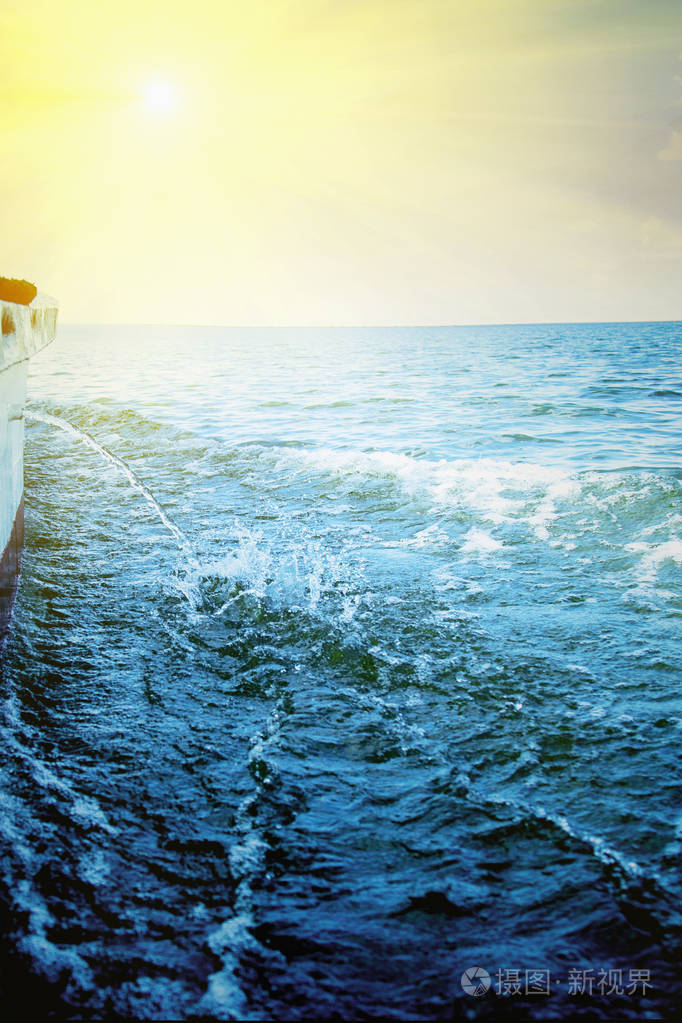 奇妙的海洋背景. 地中海黑山欧洲. 美丽的世界.