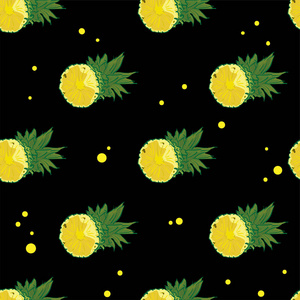 水果图案背景图形菠萝