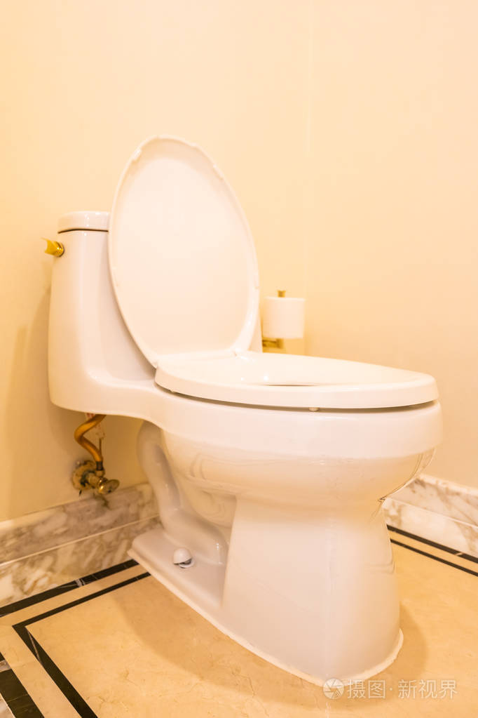白色马桶座装饰室内