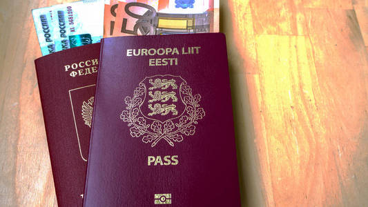 爱沙尼亚和俄罗斯的双重国籍照片