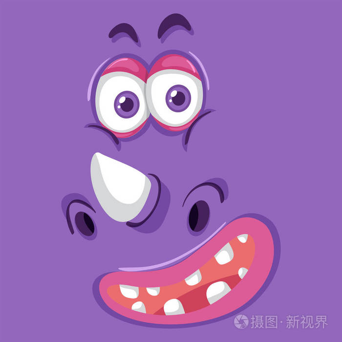 怪物面部用喇叭插图
