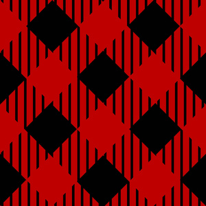 传统的红黑苏格兰矢量圣诞格子花纹装饰eps照片