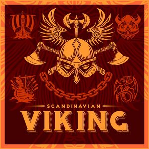 维京船向量图片