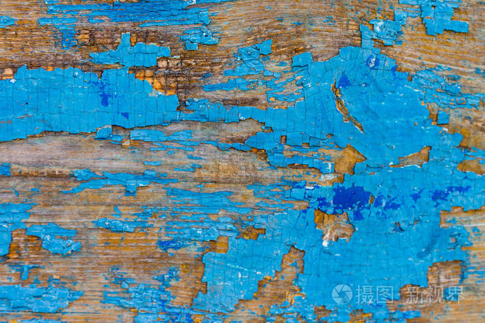 蓝色木板设计的抽象背景纹理