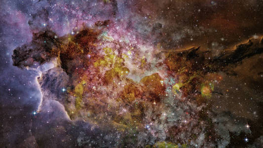 恒星空间的一小部分。由 Nasa 提供的这幅图像的元素