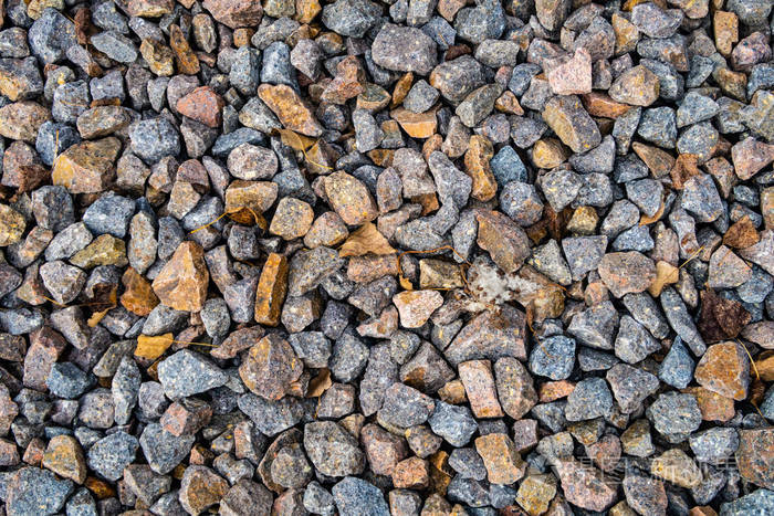 道路碎石路的全框架景观