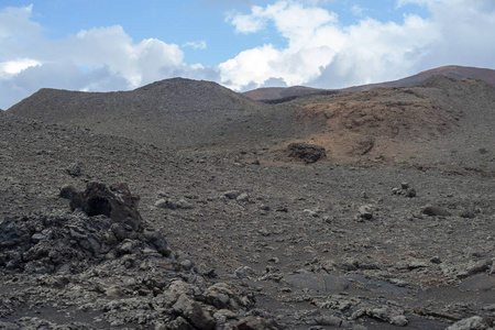 火山景观蒙特纳斯德尔福戈蒂曼法亚国家公园兰萨罗特加那利群岛西班牙