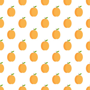 杏的矢量无缝模式。 杏背景。