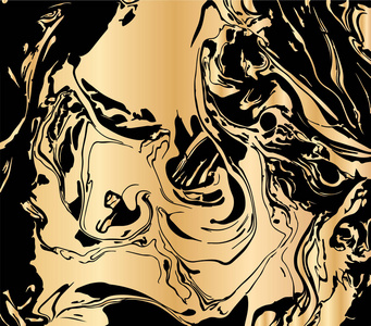 婚礼大理石纹手绘墨迹大理石纹理的向量例证.