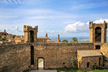 Orcia, Tuscany, Italy. The fortress was built in 1361 atop the h