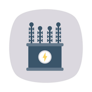 电动子站变电站电力矢量图照片