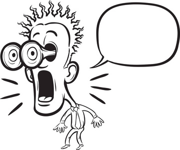 电子漫画怎么画白板画漫画,令人惊讶的商人,言语泡沫照片