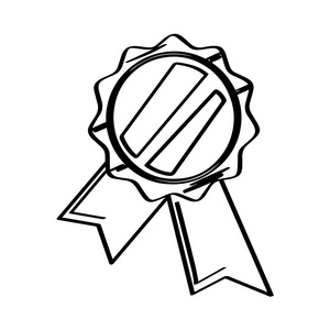 被隔绝的金黄奖牌图标照片