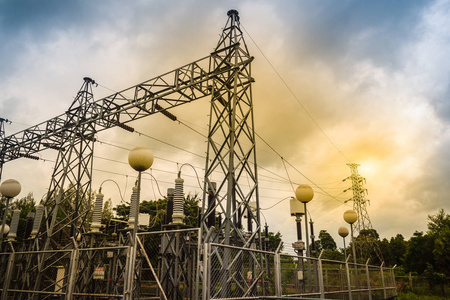 泰国ubon ratchathani省pakmun大坝水电站开关厂高压变压器和电力转换