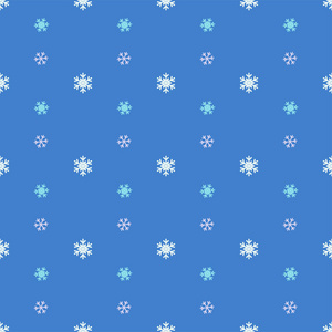 无缝雪花图案背景为圣诞节和新年