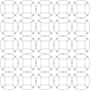 无缝图案。简单的最小抽象几何背景。现代优雅的纹理与定期重复的圆圈，菱形，点。图形设计的矢量元素