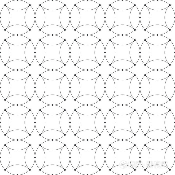 无缝图案.简单的最小抽象几何背景.